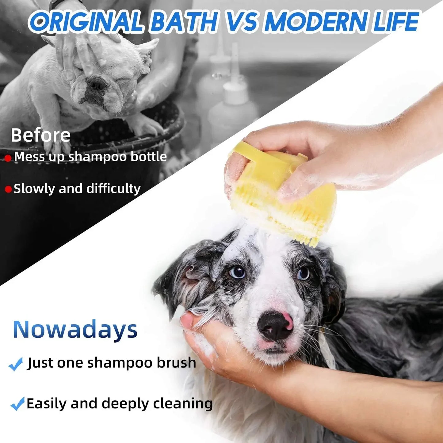 2 In 1 Pet Shampoo Brush